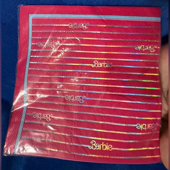 Barbie Set of Beach Party Supplies Pink Blue Party City NWT - Picture 14 of 15